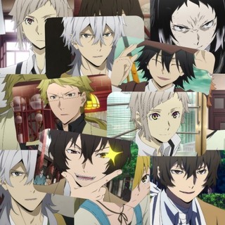 Bưu Thiếp Ảnh anime Chó Bunou stray dogs | Bsd osamu dazai atsushi chuuya ranpo akutagawa
