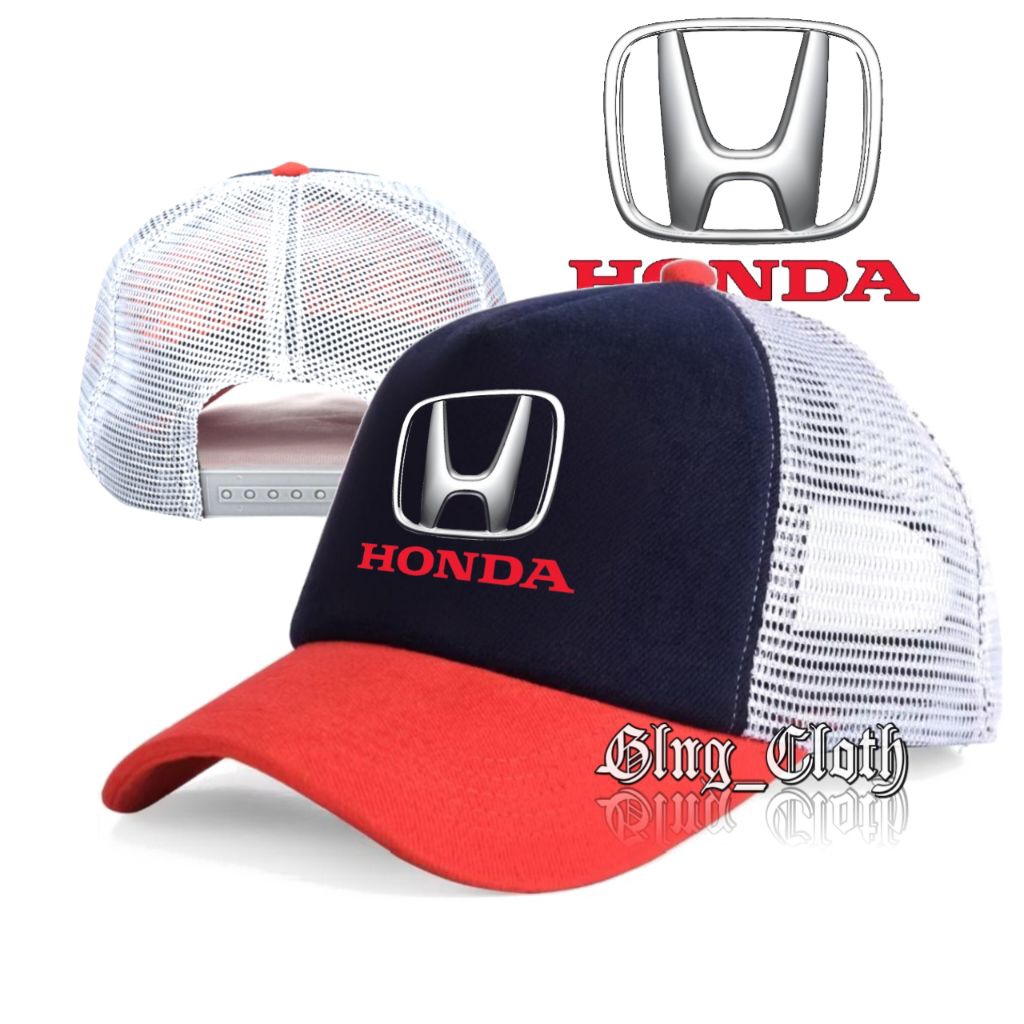 Mũ bóng chày Topi Honda Car Trucker - Topi Jaring Outdoor - Mũ Otomotif thời trang Topi