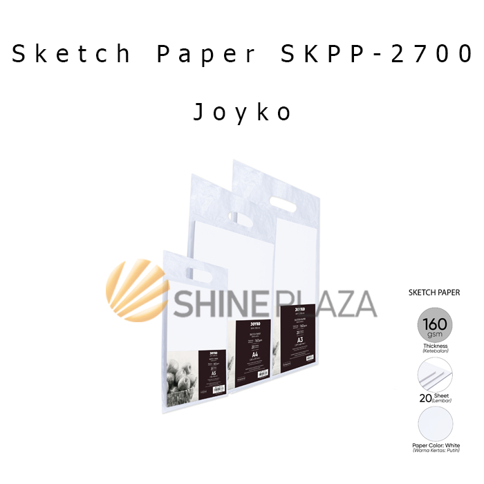 Phác Thảo Giấy Vẽ Joyko SKPP-2700 A3 A4 A5 160gsm - Giấy Phác Thảo Vẽ A3 160 gr