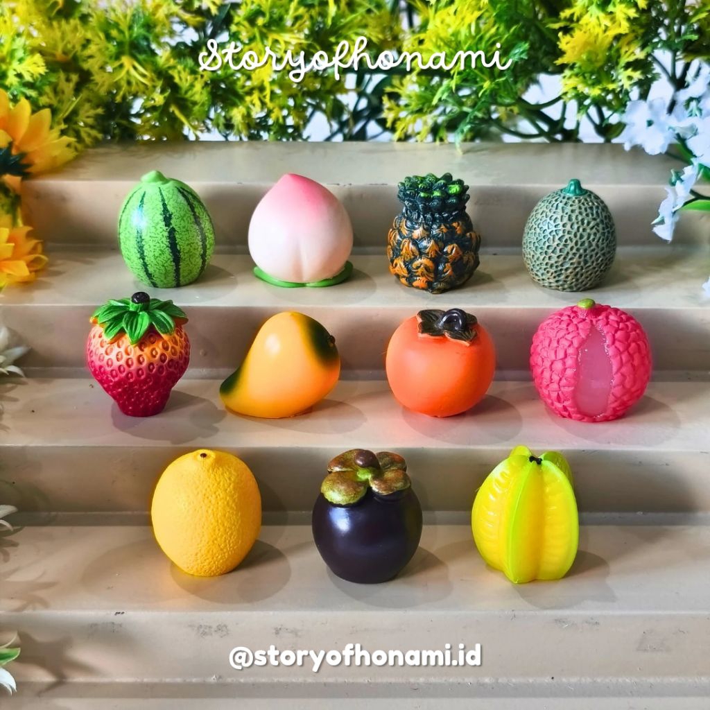 MINIATURE 1: 12 FRUIT V2 (2 - 3 cm) THỰC PHẨM FRUIT DIY CHARM