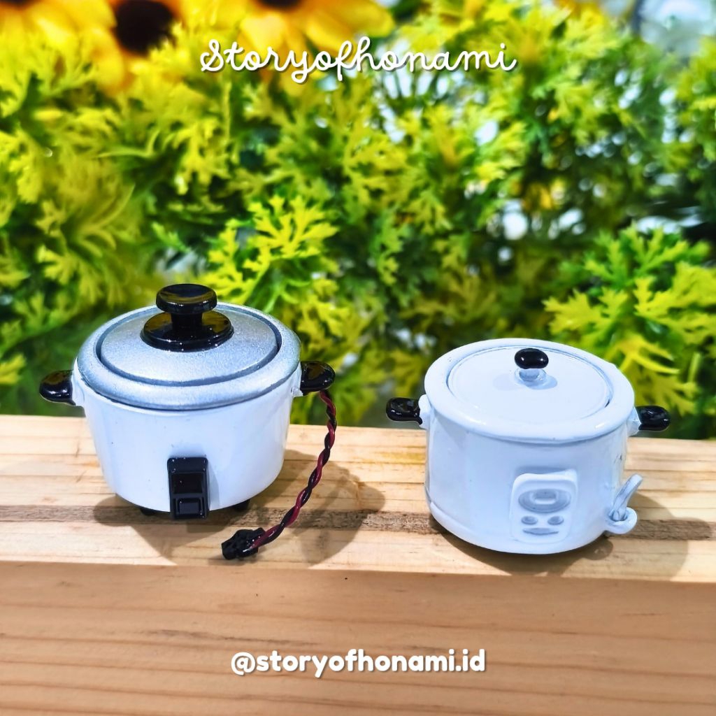 MINIATURE 1: 12 RICE COOKER (3,5 x 2,7 x 2,2 cm) RICE COOKER BẾP CÔNG CỤ DIY