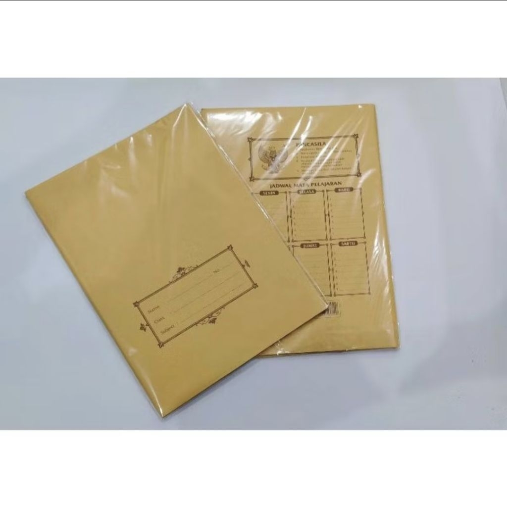 Bìa sách tên màu nâu Quarto & Boxy Size - Gói