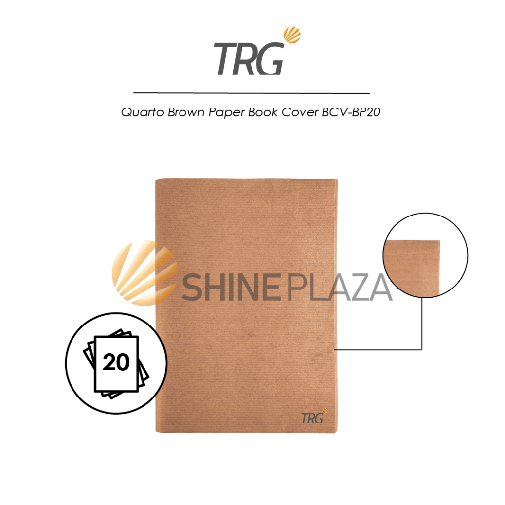 TRG Quarto Giấy Sổ Tay Quarto Boxy Brown BCV-BP20 SIDU 38 58 Big Boss 42 50 Tờ Nội Dung 20 Bìa Sách 