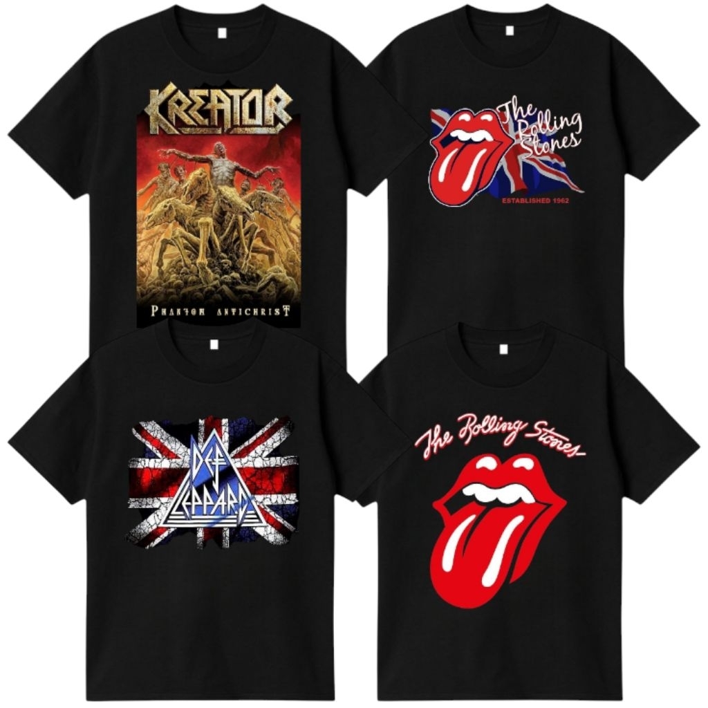Kaos Musik Rock N ROLL Baju Band KREATOR DEFLEPPARD Pria Wanita Unisex Distro cao cấp