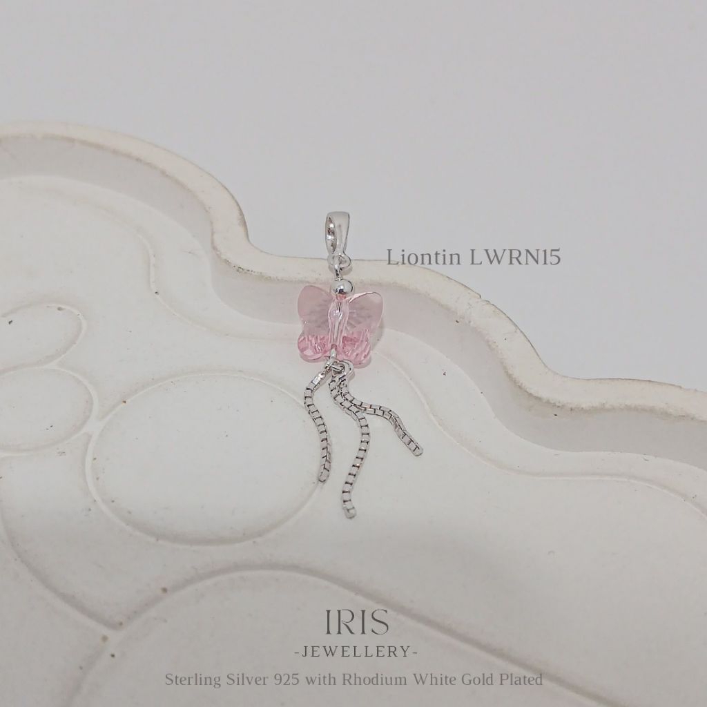 [Iris Jewellery] - Mặt dây chuyền LWRN15 - Bạc 925 Mạ vàng trắng 18K