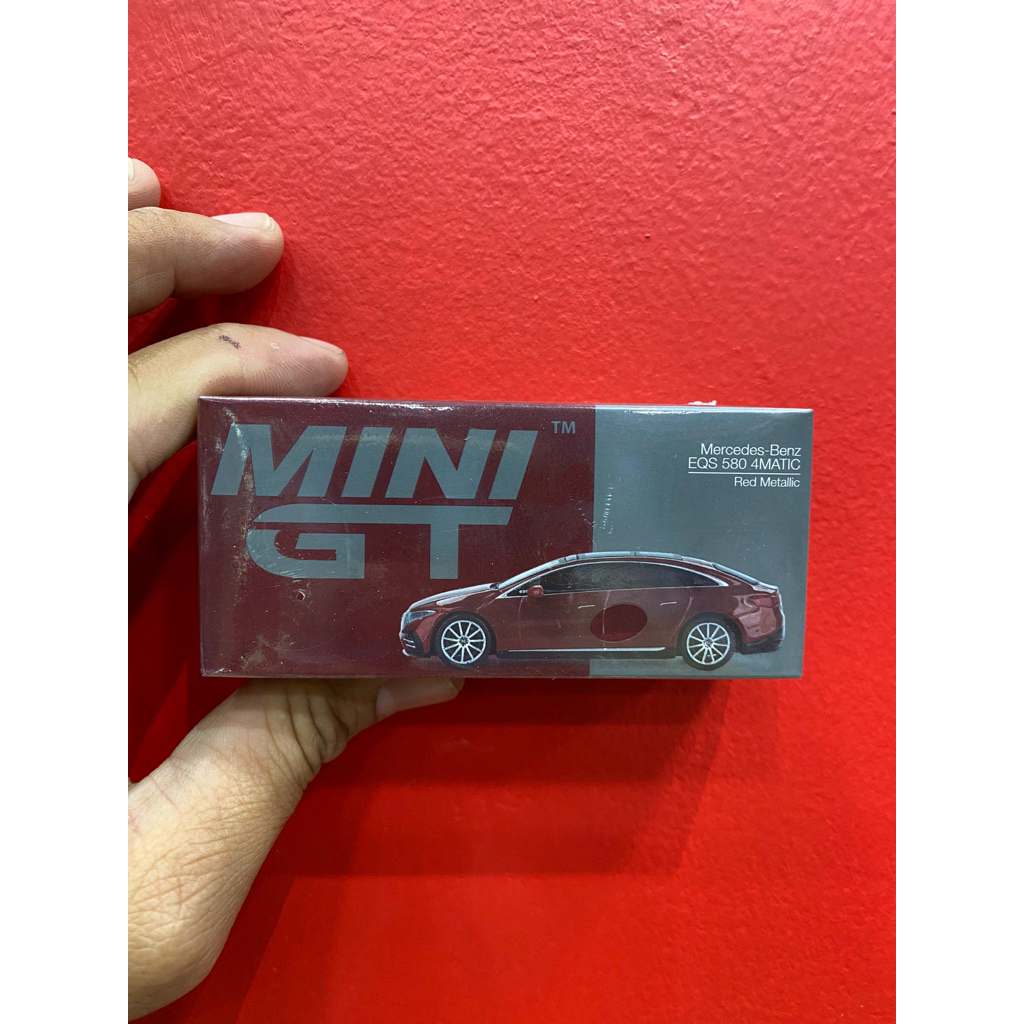 MINI GT 970 MERCEDES BENZ EQS 580 4matic Kim loại màu đỏ