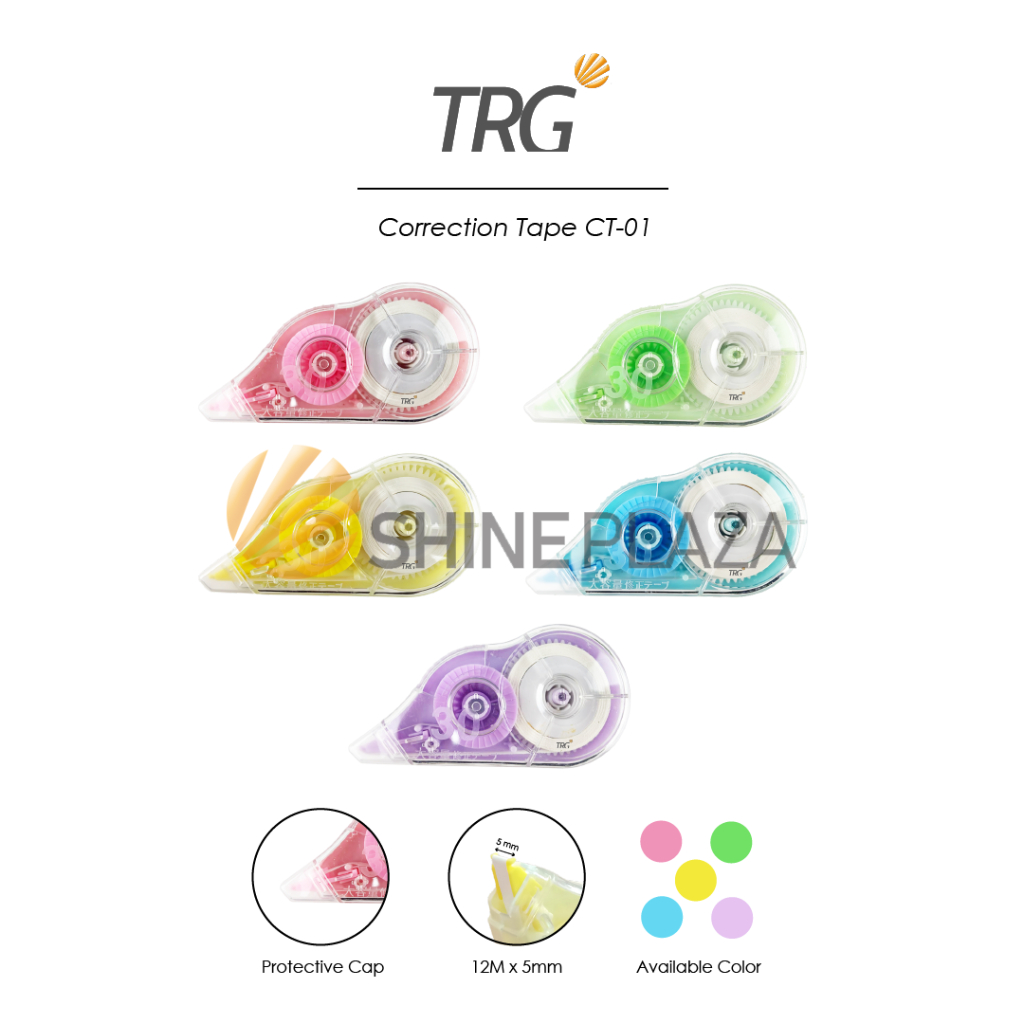 TRG Correction Tape Tip X CT-01 - Tip Ex Paper Roll Pen Eraser TRG