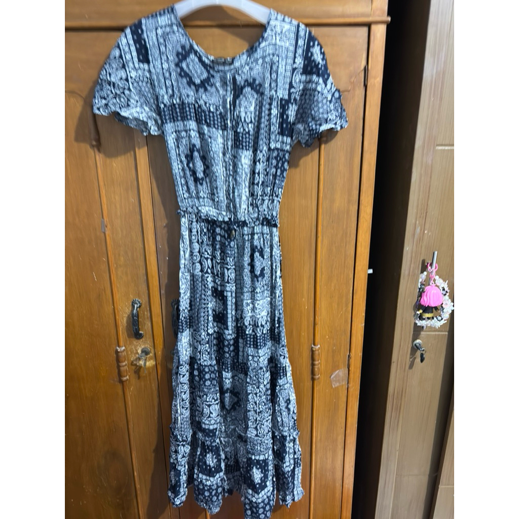 Đầm Maxi Rayon Rayon dân tộc