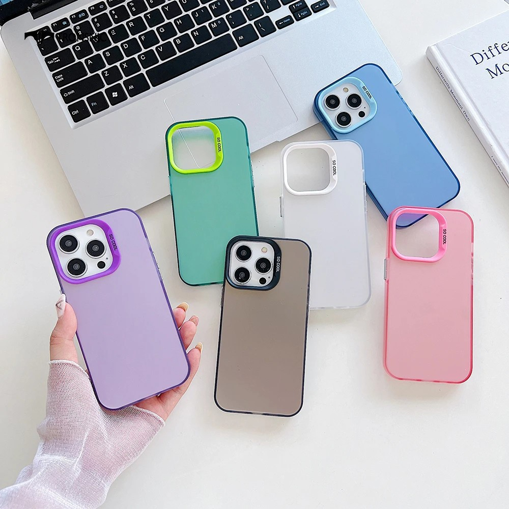[Samsung A07] CASE IMD HÀN QUỐC LUXURY PLAIN HARDCASE CANDY COLOR KHUNG SO COOL