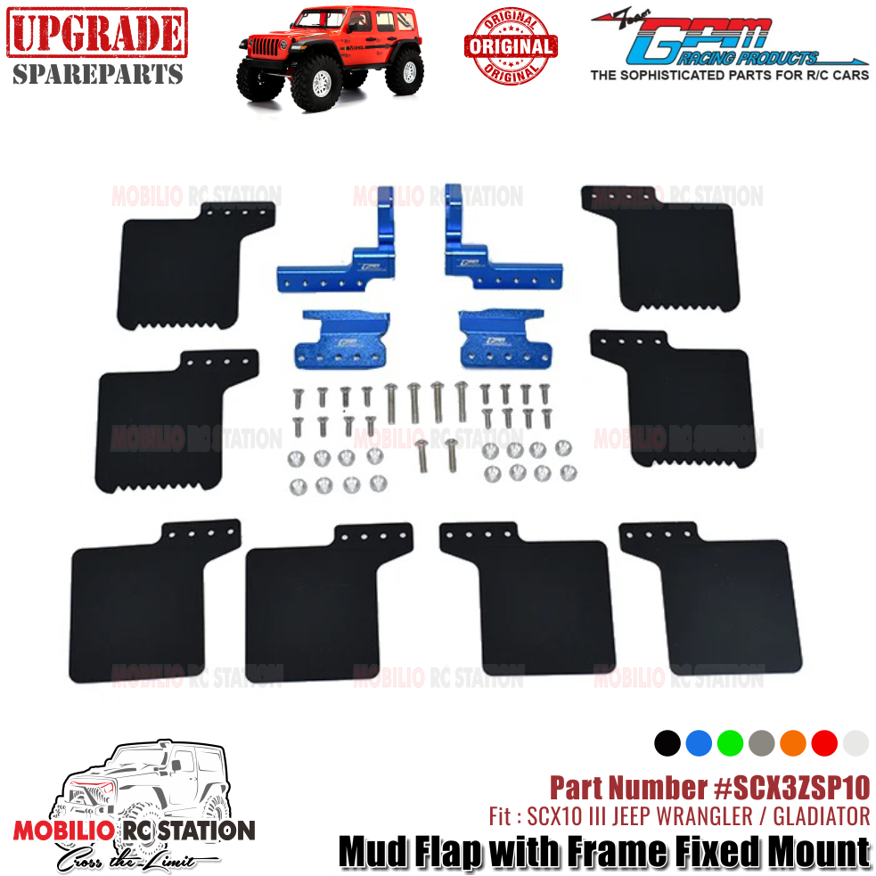 Phần GPM #SCX3ZSP10 Trang trí nắp bùn Axial SCX10 III Jeep Wrangler - Gladiator