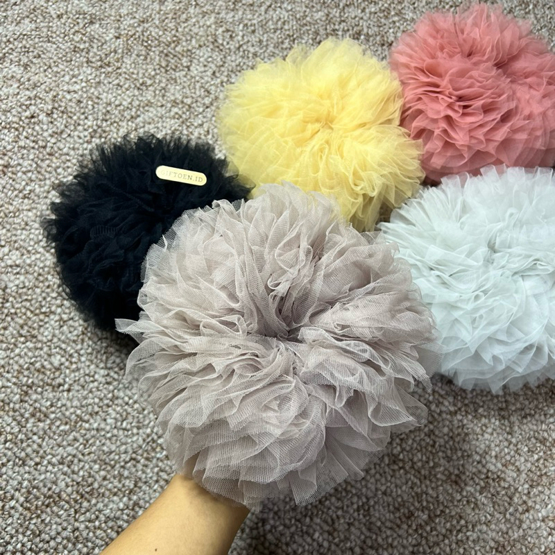 Bun Hijab Ngói Jumbo / Dây buộc tóc Hijab cao cấp / Dây buộc tóc Hijab