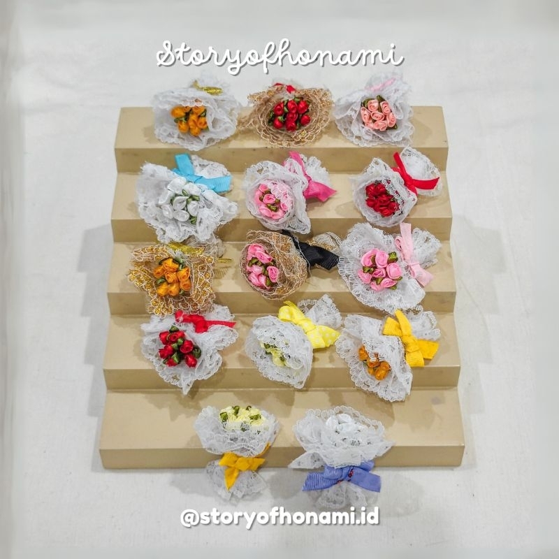 MINIATURE 1: 12 HOA BOUQUET V3 (4 cm) BOUQUET