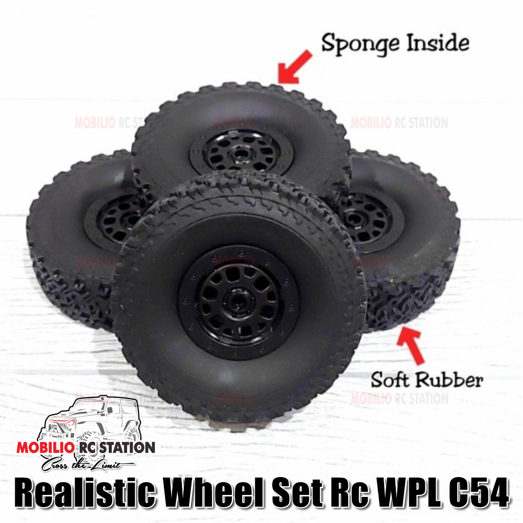 WPL C54 Full Set Lốp xe RC Mini Adventure Offroad
