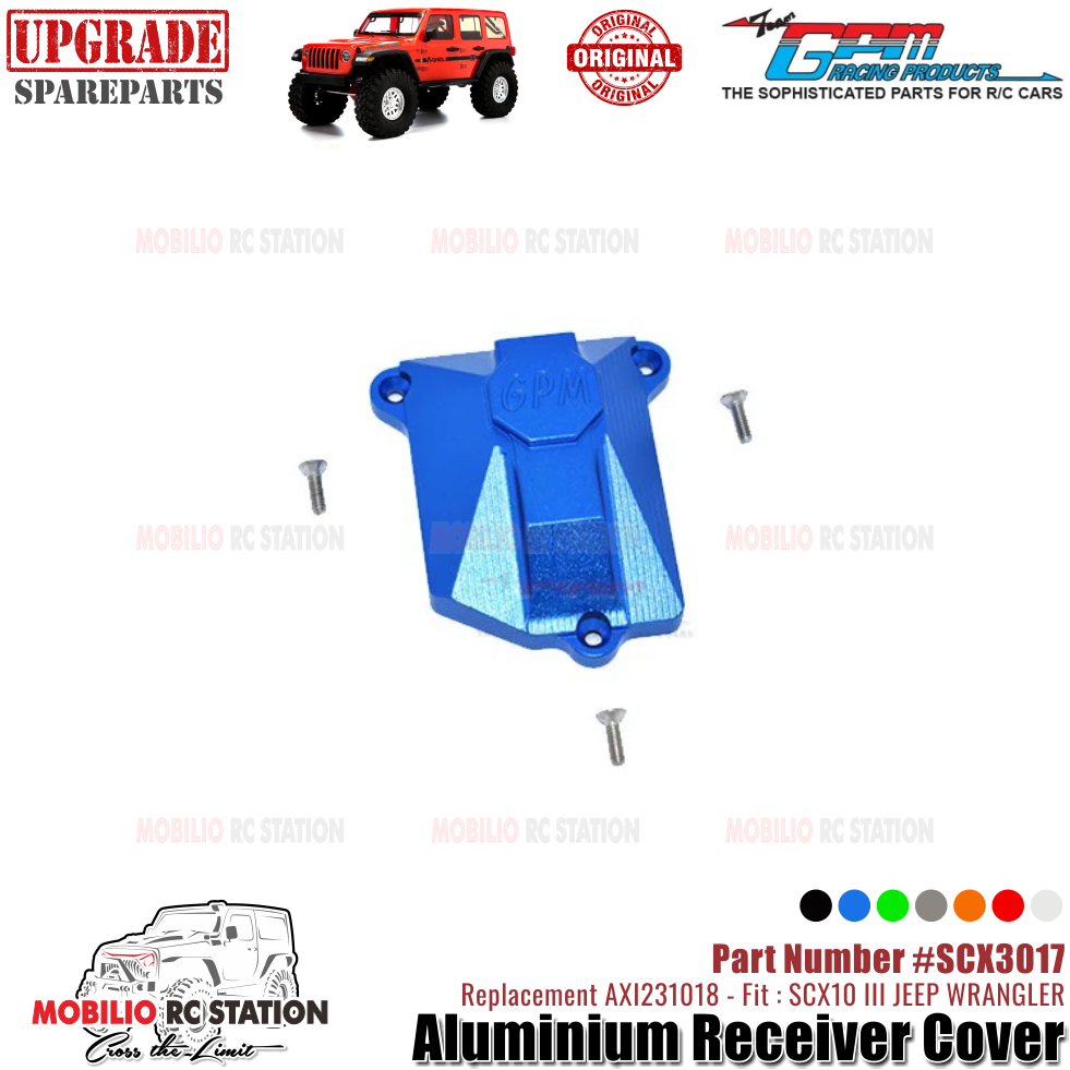 Phần GPM #SCX3017 Vỏ thu nhôm Nâng cấp Axial SCX10 III Jeep Wrangler AVITEX231018 Thay thế