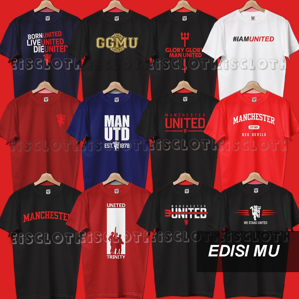 Bán áo thun Combed 30S Distro We Stand United MU Manchester | Áo thun tùy chỉnh dành cho nam và nữ