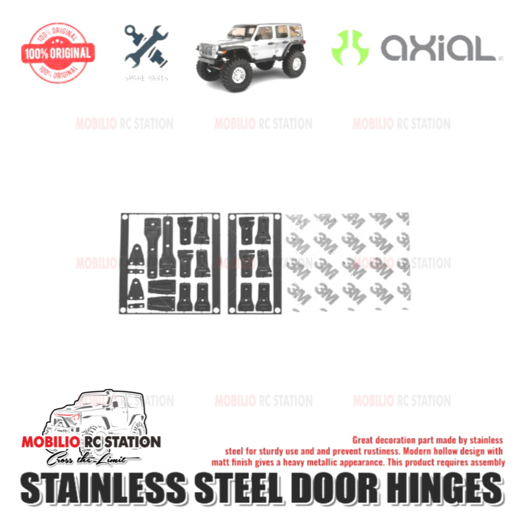 Phần GPM #SCX3ZSP3 Bản lề cửa bằng thép không gỉ cho xe Jeep Wrangler Axial SCX10 III