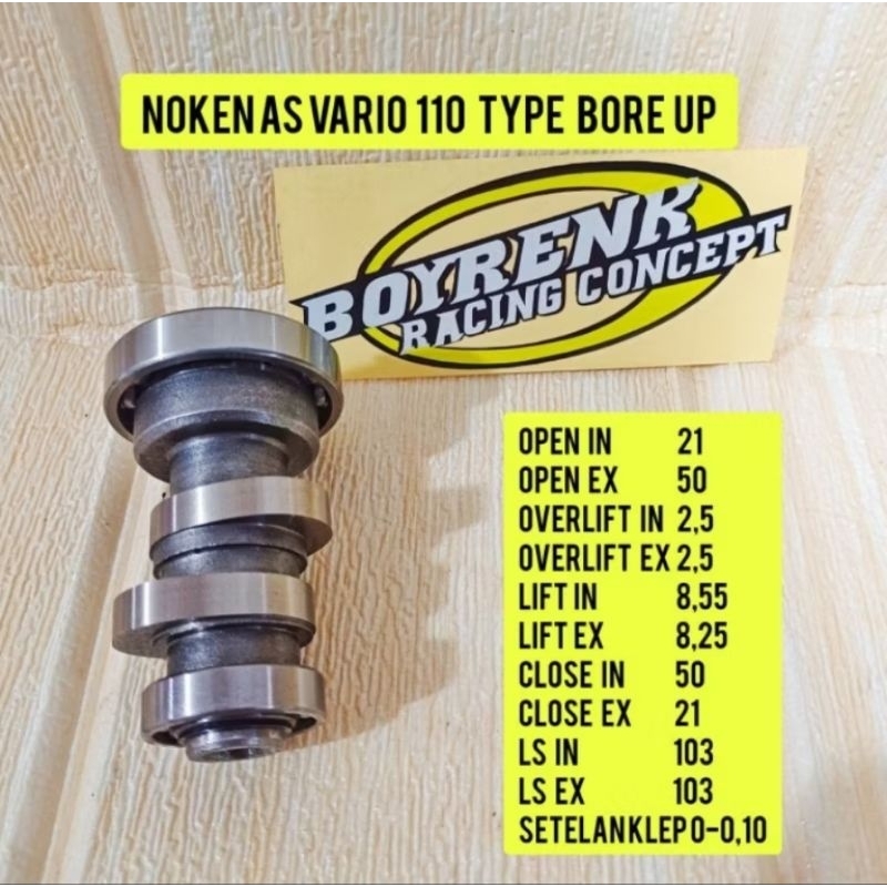 RACING TRỤC VARIO CARBON VARIO OLD VARIO 110 CAM 130CC ĐUA XE BOYRENK