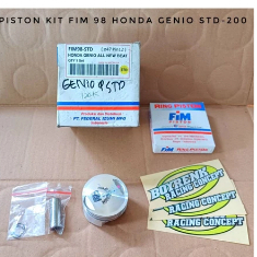 BỘ PISTON KIT SETHER FIM 98 HONDA GENIO DELUXE KOJ PIN 12 SIZE STD 50 100 150 200-BOYRENK
