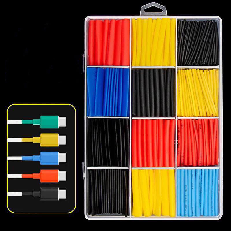 HỘP Heatshrink 328 Chiếc Ống co nhiệt Burn Cable Sleeve