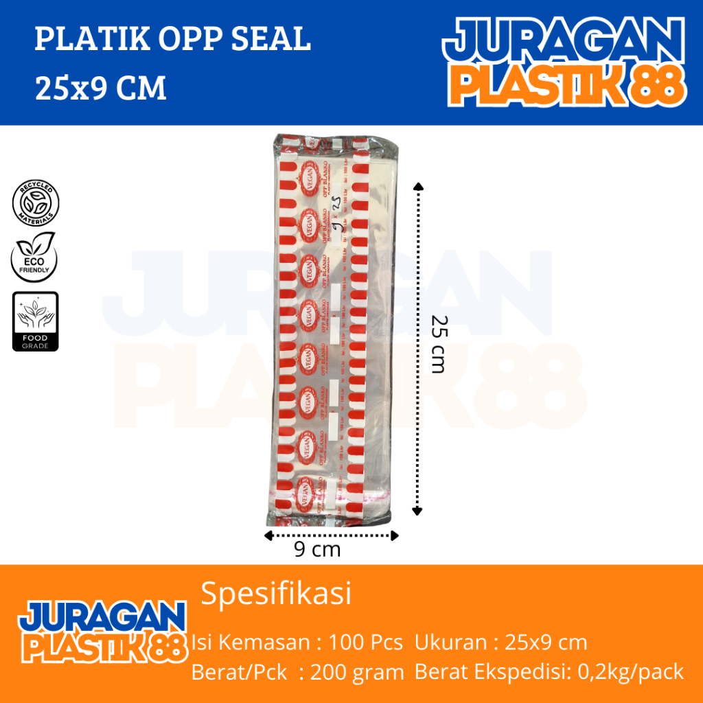 OPP Nhựa 7x25 / 8x25 / 9x25 / 10x25 / 11x25 / 12x25 / Nội dung niêm phong trong suốt 100 tờ / Keo dá