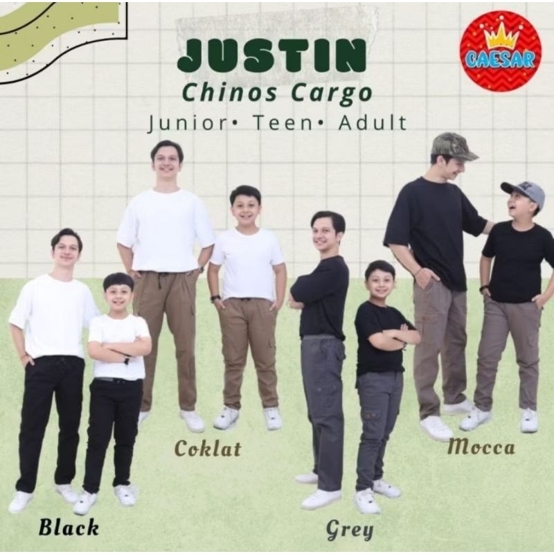 QUẦN CARGO Neww JUSTIN CHINOS của CAESAR Junior Teen