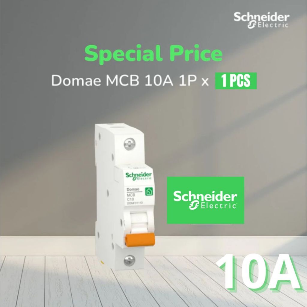 Schneider Electric MỚI DOMAE MCB 10A 1P - DOMF01110