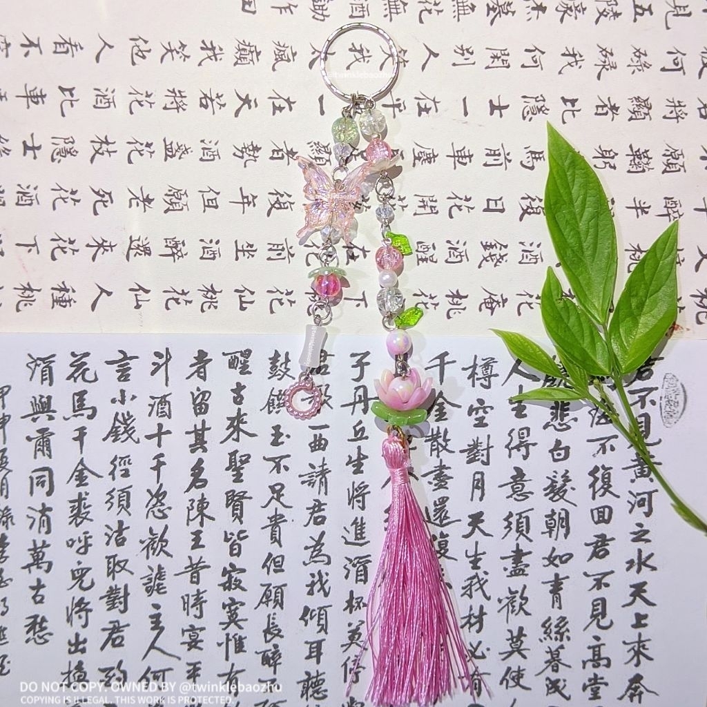 Móc khóa hoa sen / Móc khóa CDrama / Móc khóa Trung Quốc / Móc khóa hồng