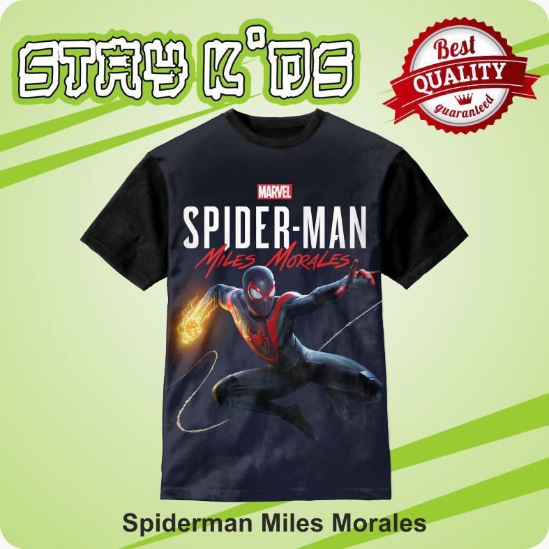 Áo thun trẻ em Spider-Man Miles Morales
