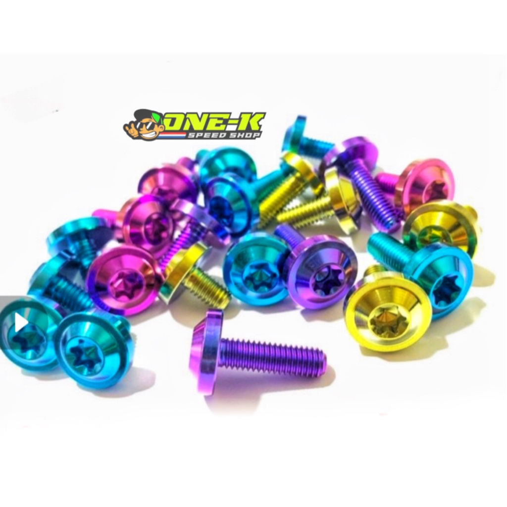 TITANIUM BOLT M6x15 M6x10 M6x20 M630 sợi 10 chiều dài 1,5 cm ô đầu lớn