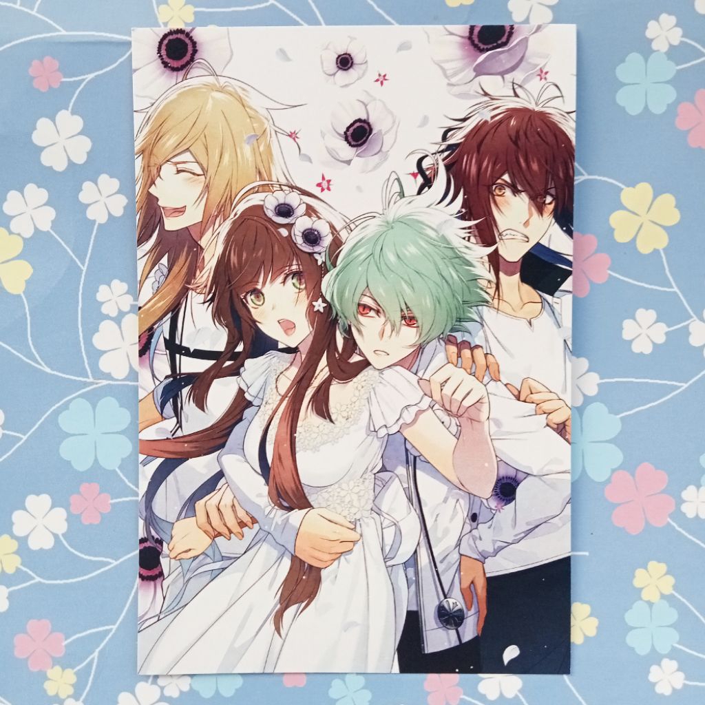 COLLAR X MALICE Bưu thiếp chính thức Takeru Sasazuka, Mineo Enomoto, Kageyuki Shiraishi & Ichika Hos