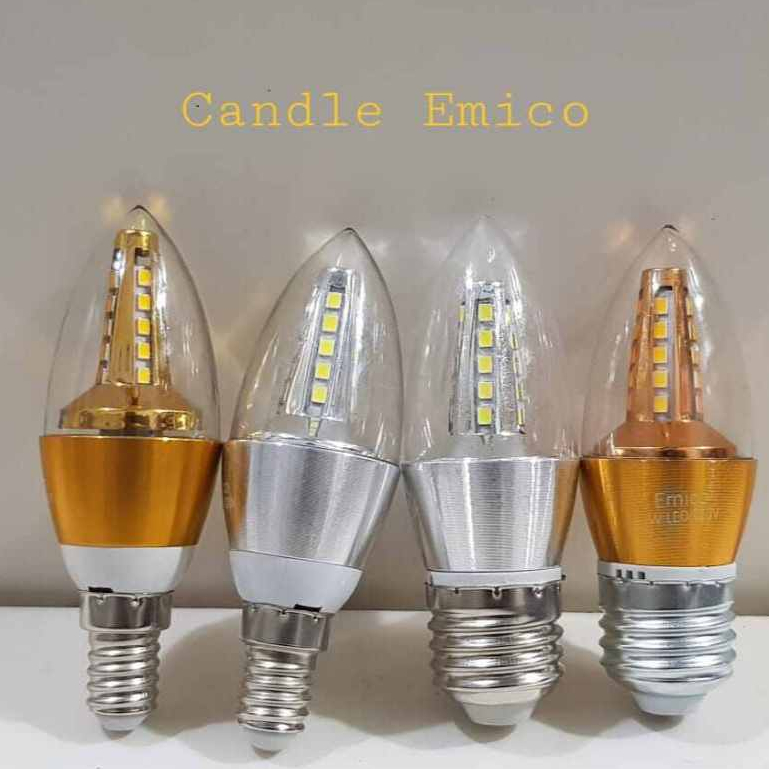 Đèn Led nến Lombok trắng ấm / vàng / trắng E14 E27 Cafe Đèn trang trí