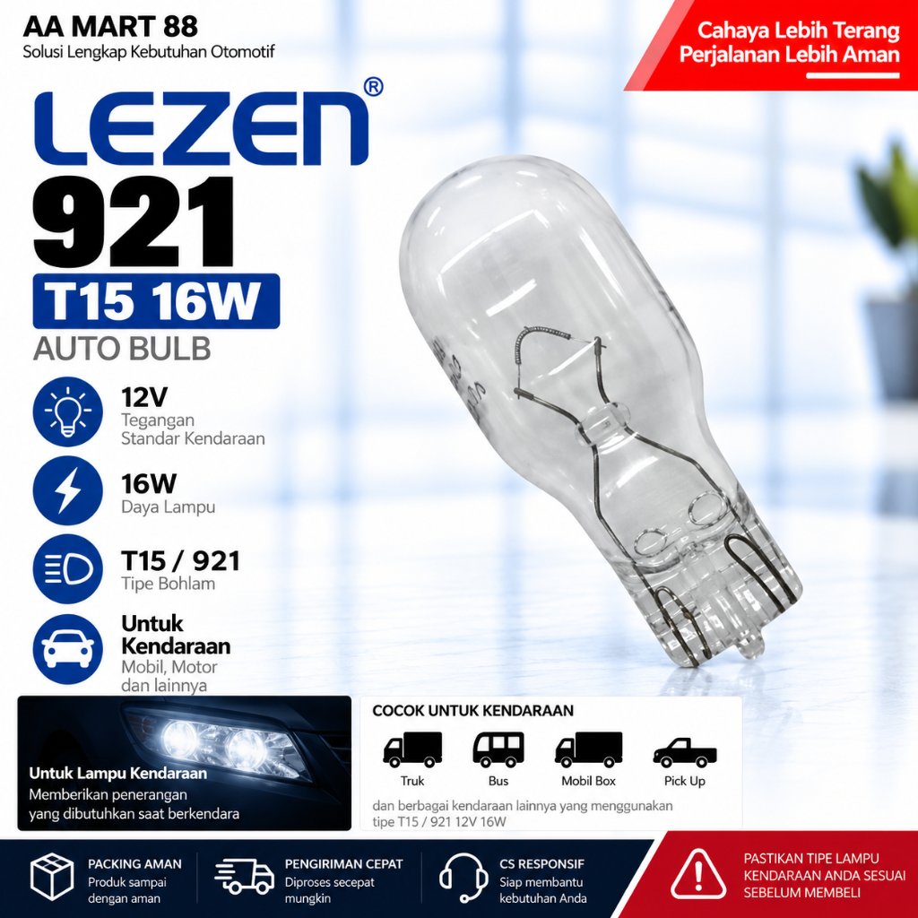 Đèn ô tô LEZEN T15 921 12V 16W