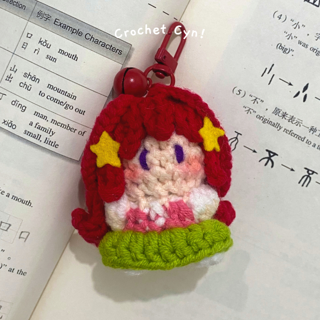 Búp bê dệt kim lấy cảm hứng từ Itsuki nanako | Búp bê mini lấy cảm hứng từ móc itsuki nanako [croche