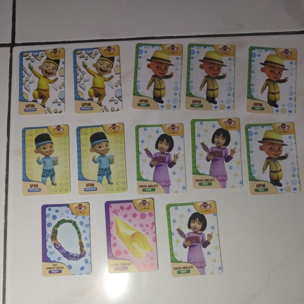 Thẻ choki thi đấu Upin ipin
