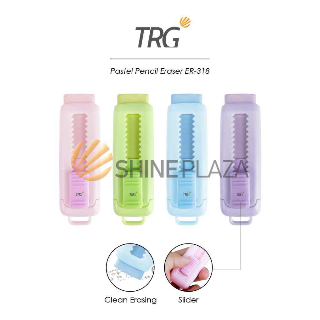 TRG Pastel Color Pencil Eraser ER-318 - TRG Cute Slider Mechanical Pencil Eraser