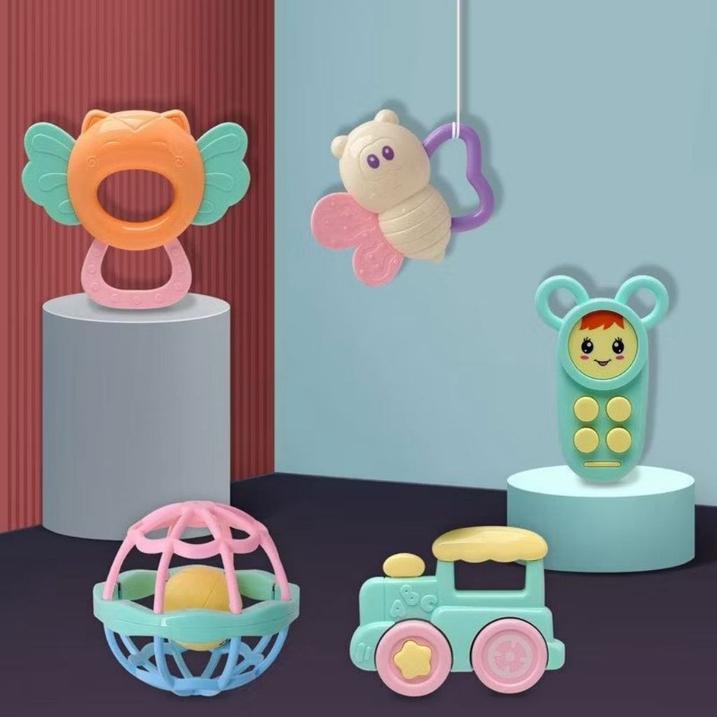 [COD CÓ SẴN] 5 CÁI SILICON MỀM BÉ BITES BPA FREE BÉ TEETHER BPA FREE