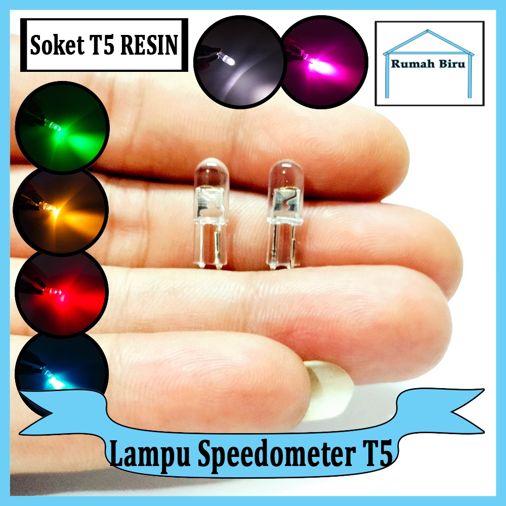 Đèn đồng hồ tốc độ LED nhựa T5 cho Fino, Mio, Jupiter MX Mới và Xe / T5 Bảng điều khiển ô tô Đèn km