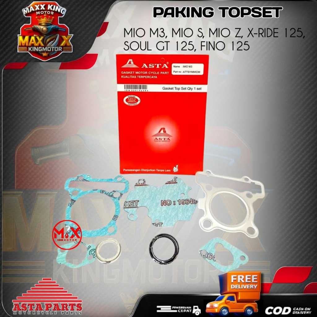 TOPSET GASKET MIO M3, MIO SOUL, MIO Z, X-RIDE 125, SOUL GT 125, FINO 125 ASTA TOPSET GASKET