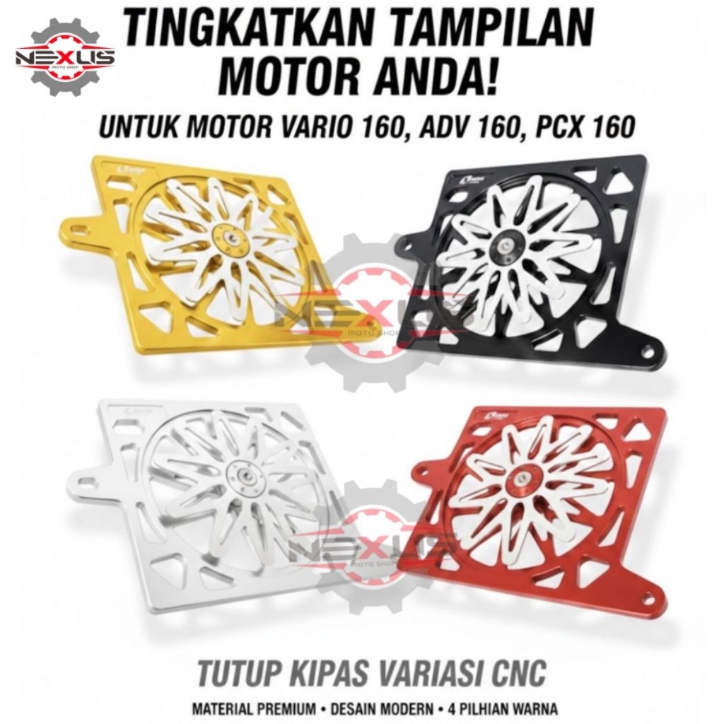 ONE RACING CNC Star Spinner Vỏ tản nhiệt Vario 160 / PCX 160 / ADV 160 Vỏ Spinner tản nhiệt Vario160