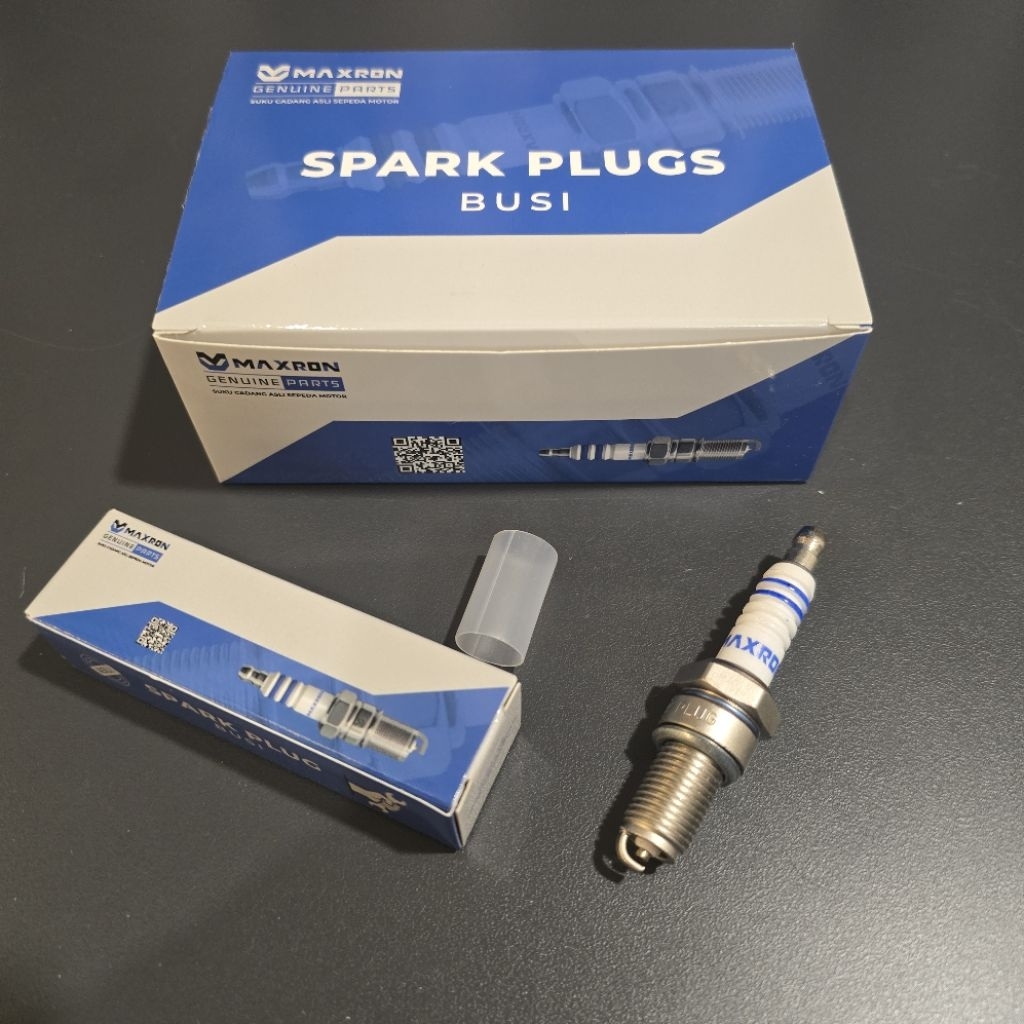 Bugi xe máy D8 D8EA MAXRON GL Pro CB 100 Megapro Tiger Thunder Scorpio