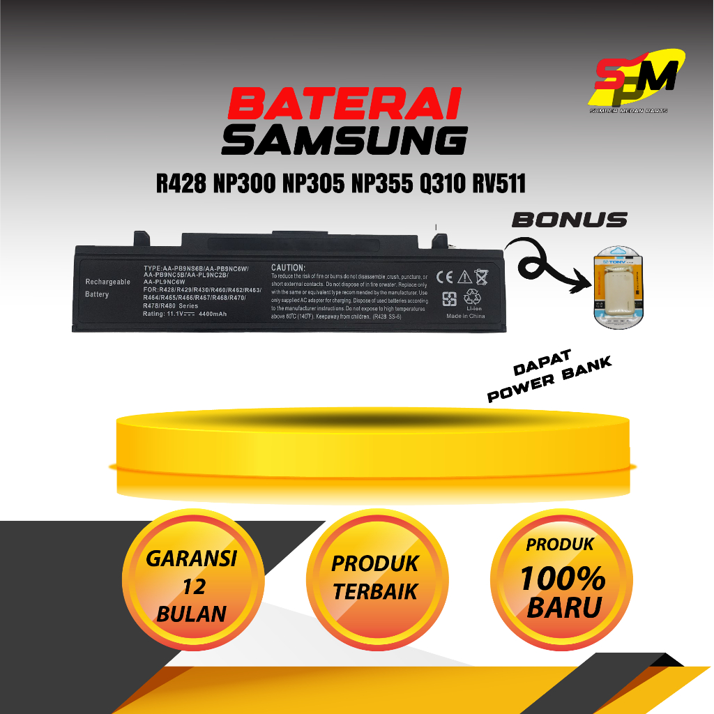 Pin Samsung R428 NP300 NP305 NP355 Q310 RV511