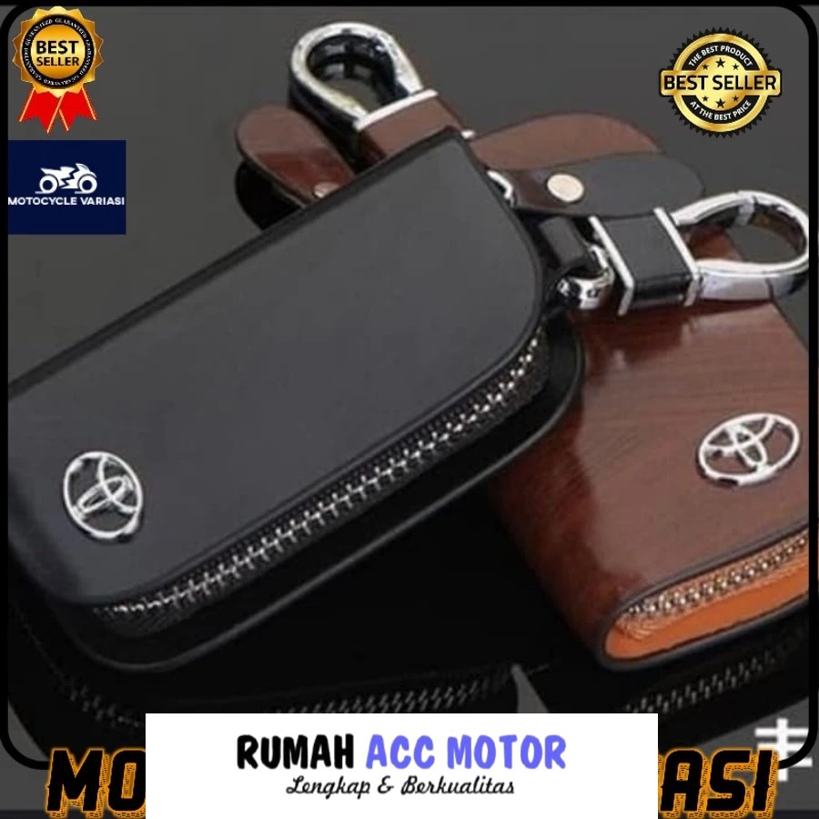 Móc chìa khóa ví da độc quyền STNK logo ô tô TOYOTA AVANZA INNOVA CAMRY, v.v.