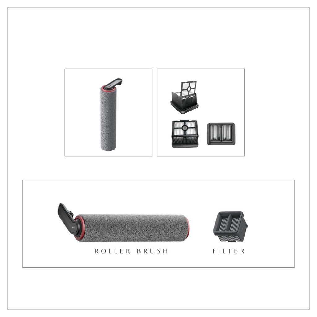 PHẦN PHẦN TƯƠNG THÍCH CHO PHỤ KIỆN CHẢI DREAME - LỌC WET KHÔ VACUUM H16 PRO STEAM H11 H12 DUAL H12AE