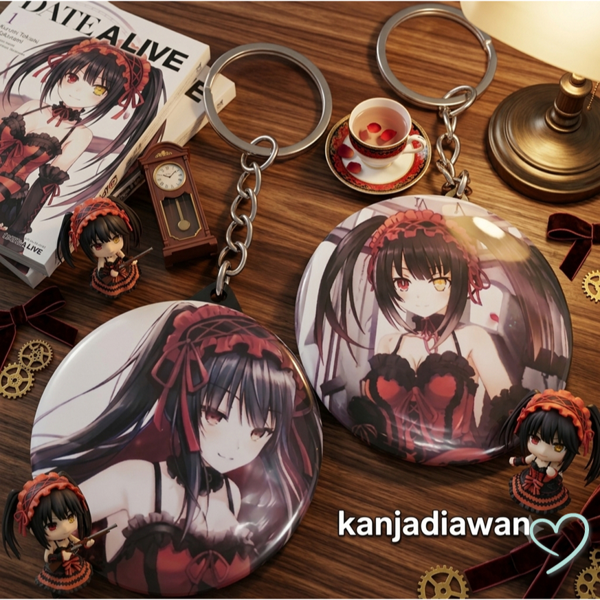 Kurumi Date a Live Custom Móc khóa Anime Kurumi Tokisaki Date a Live