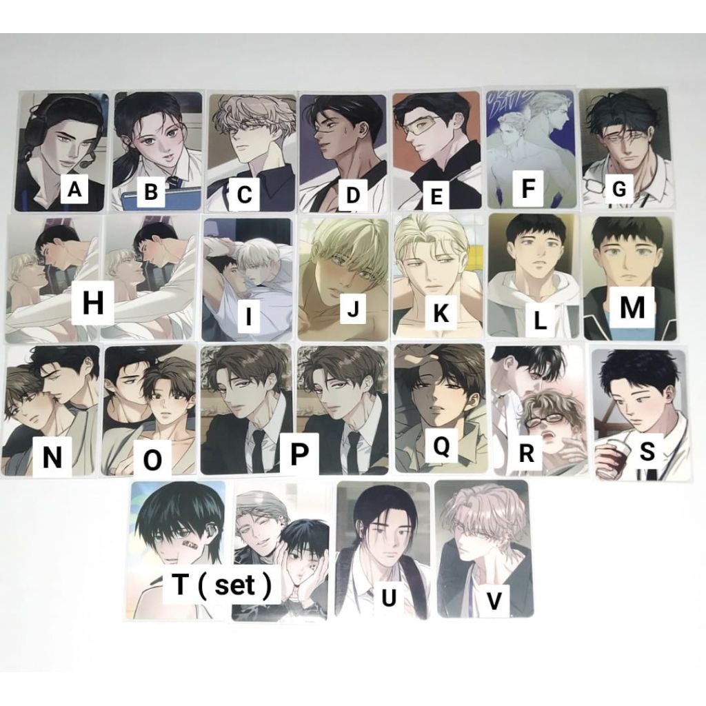 Photocard chính thức manhwa lezhin bombtoon đèn nền điểm nóng chảy seoin yeongwoon eunsan ryu ian ja