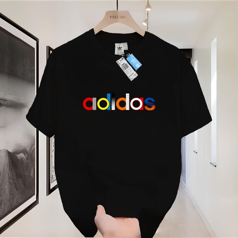 Distro Áo thun Nam Oversize Áo Thun Nam Adidas Đồ họa 30% cotton Chải Kỹ Distro Dày Áo thun không ph