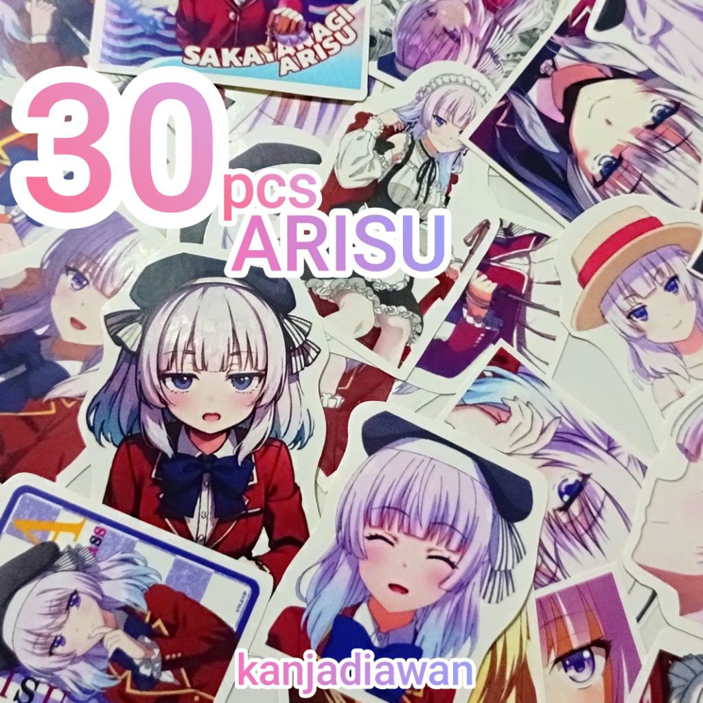 Arisu Sakayanagi Sticker 30 PC Anime COTE Arisu Sticker Lớp học của giới thượng lưu