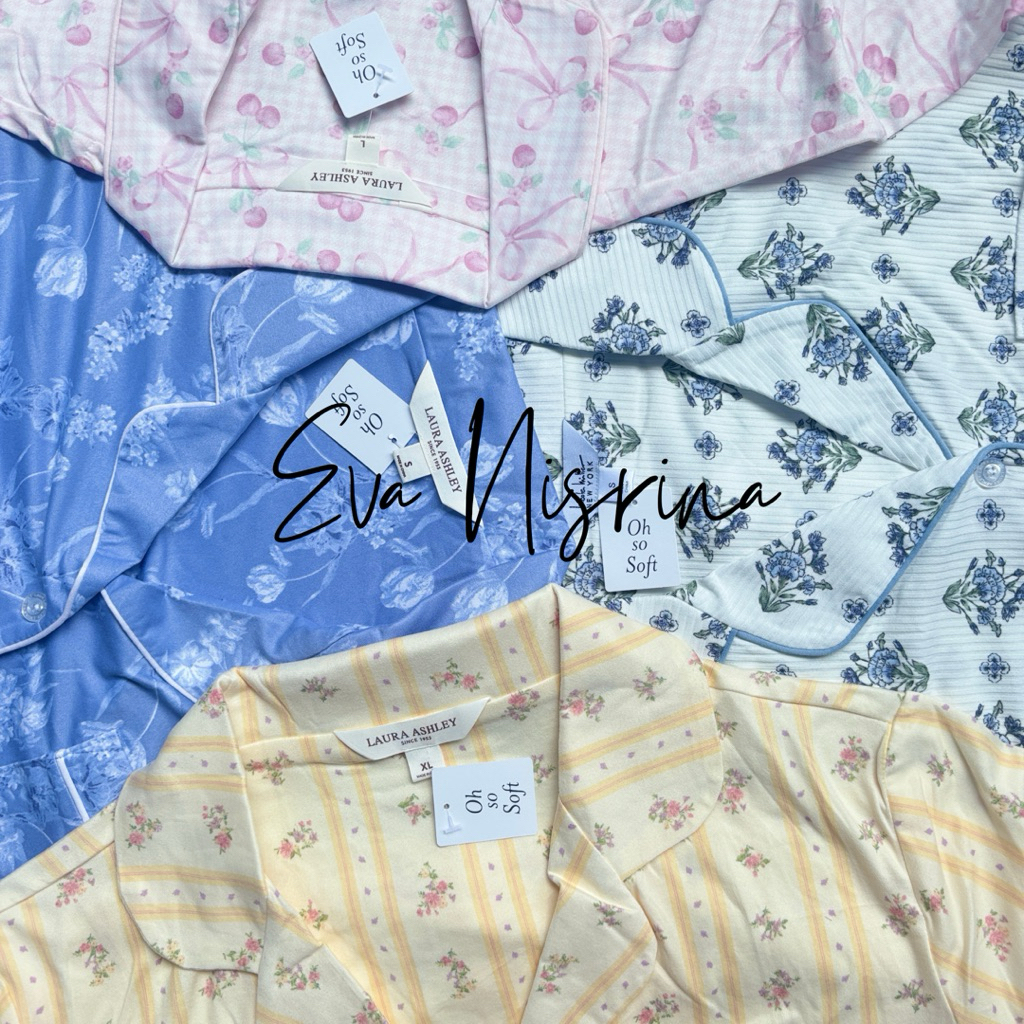 BÁN Bộ Đồ Ngủ Laura Ashley | Nicole Miller [SIZE CHART IS IN THE PHOTO] Trưng bày đặc biệt ngắn gọn