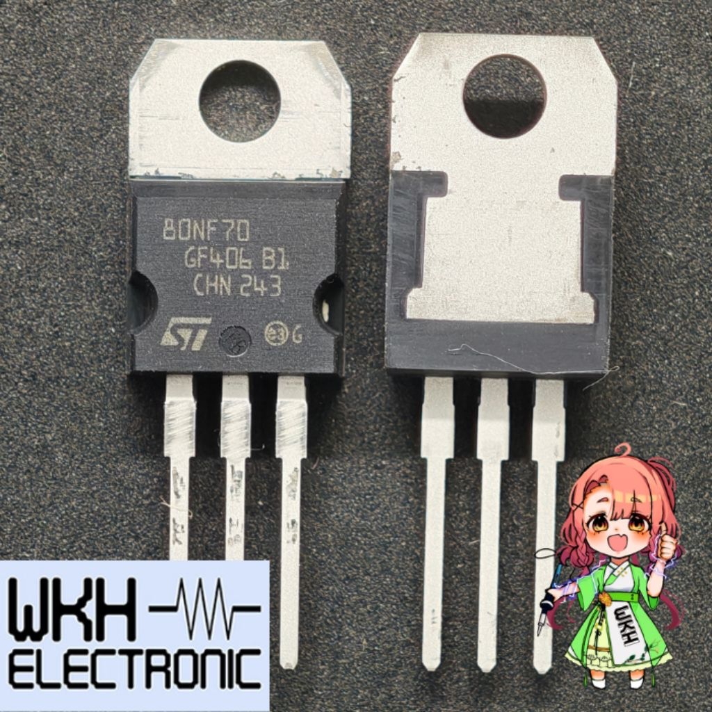 MOSFET STP80NF70 P80NF70 80NF70 N-Ch TO220 68V 85A STP80N70F4 CHÍNH HÃNG