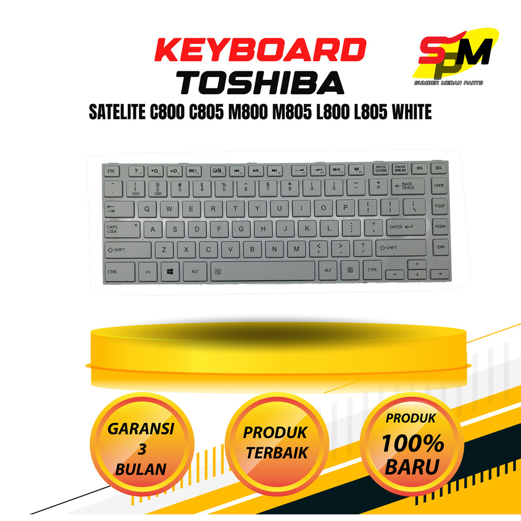 Bàn phím trắng Toshiba Satellite c800 c805 m800 m805 l800 l805